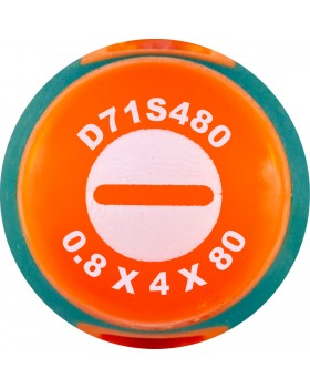 Отвертка стержневая шлицевая ANTI-SLIP GRIP, SL4.0х80 мм-foto2