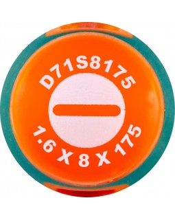 Отвертка стержневая шлицевая ANTI-SLIP GRIP, SL8.0х175 мм-foto2