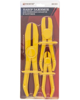 HCS3 Набор пластиковых зажимов для резиновых шлангов и патрубков, 3-57 мм, 3 предмета-foto3
