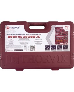 UTS0077/12 Набор инструмента 1/4", 1/2" с головками торцевыми 12-гранными, 77 предме-foto3