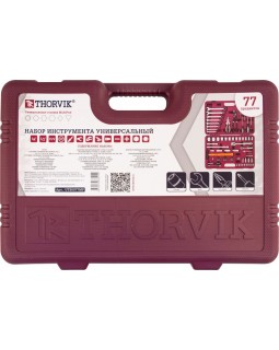 Набор инструмента универсальный 1/4", 1/2"DR с головками торцевыми MultiProf, 77 предметов-foto4