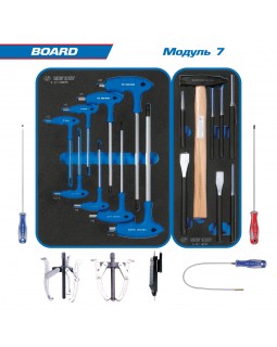 Набор инструментов "BOARD" для тележки, 15 ложементов, 325 предметов KING TONY 934-325MRVD-foto4