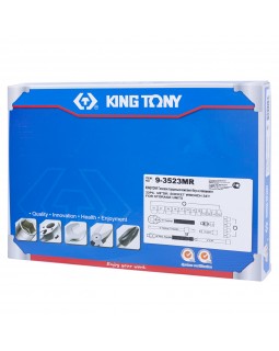 Набор торцевых головок 3/8" с принадлежностями, ложемент, 23 предмета KING TONY 9-3523MR-foto2