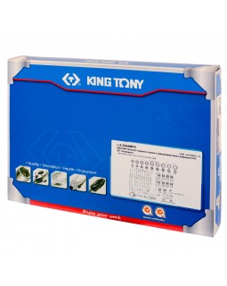 Набор торцевых головок 3/8&quot; с принадлежностями, ложемент, 44 предмета KING TONY 9-3544MRV-foto2