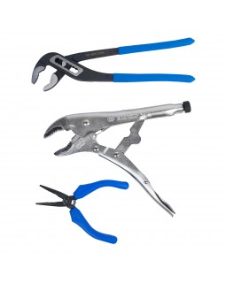 Набор пассатижи, переставные клещи и зажим, ложемент, 3 предмета KING TONY 9-40113GPV-foto2