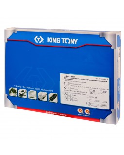 Набор торцевых головок 1/2&quot; с принадлежностями, ложемент, 37 предметов KING TONY 9-4537MRV-foto2