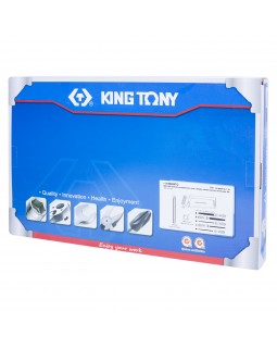 Набор напильников, рулетка, линейка и ножовка, ложемент, 8 предметов KING TONY 9-90408TQ-foto2