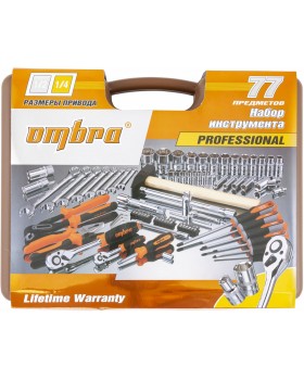 Набор инструмента универсальный 1/4", 1/2"DR, 77 предметов-foto2