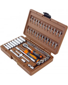 Набор инструмента универсальный 1/4"DR, 57 предметов Набор инструмента универсальный 1/4"DR, 57 предметов