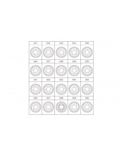 Набор насадок для монтажа/демонтажа секреток колес BMW, 20 предметов KING TONY 9BW0220-foto2