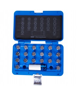 Набор насадок для монтажа/демонтажа секреток колес BMW, 21 предмет KING TONY 9BW0221-foto3