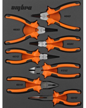 OMT7STE Набор шарнирно-губцевого инструмента в EVA ложементе 280х375 мм, 7 пр. OMT7STE Набор шарнирно-губцевого инструмента в EVA ложементе 280х375 мм, 7 пр.