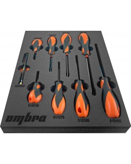 OMT9STE Набор отверток стержневых Basic в EVA ложементе 280х375 мм, 9 пр.-foto2