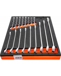 OMT17STE Набор комбинированных ключей в EVA ложементе 280х375 мм, 17 пр.-foto2