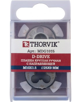 Плашка D-DRIVE круглая ручная с направляющей в наборе М3х0.5, HSS, Ф25х9 мм-foto2