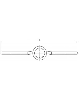 Вороток-держатель для плашек круглых ручных Ф20х5 мм