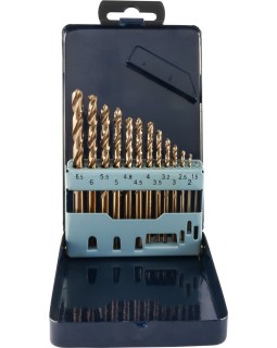 Набор спиральных сверл по металлу HSS Co в металлическом кейсе, d1.5-6.5 мм, 13 предметов-foto2