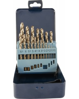 Набор спиральных сверл по металлу HSS Co в металлическом кейсе, d1.0-10.0 мм, 19 предметов-foto2