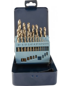 Набор спиральных сверл по металлу HSS Co в металлическом кейсе, d1.0-10.0 мм, 19 предметов-foto2