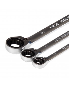 Набор комбинированных трещоточных ключей, 8-19 мм, чехол из теторона, 7 предметов KING TONY 122A07MR-foto4