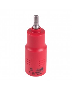 Насадка (бита) торцевая диэлектрическая 1/2&quot;, HEX, 5 мм, L = 75 мм KING TONY 4025VE05-foto2