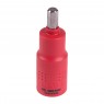 Насадка (бита) торцевая диэлектрическая 1/2&quot;, HEX, 8 мм, L = 75 мм KING TONY 4025VE08