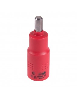 Насадка (бита) торцевая диэлектрическая 1/2", HEX, 8 мм, L = 75 мм KING TONY 4025VE08-foto2