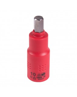 Насадка (бита) торцевая диэлектрическая 1/2", HEX, 10 мм, L = 75 мм KING TONY 4025VE10-foto2