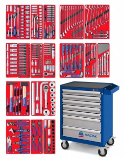 Набор инструментов &quot;ЭКСПЕРТ&quot; в синей тележке, 323 предмета МАСТАК 52-07323B