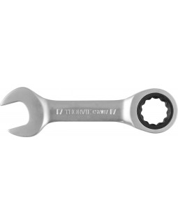 CSRW17 Ключ гаечный комбинированный трещоточный короткий, 17 мм