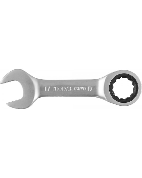 CSRW17 Ключ гаечный комбинированный трещоточный короткий, 17 мм