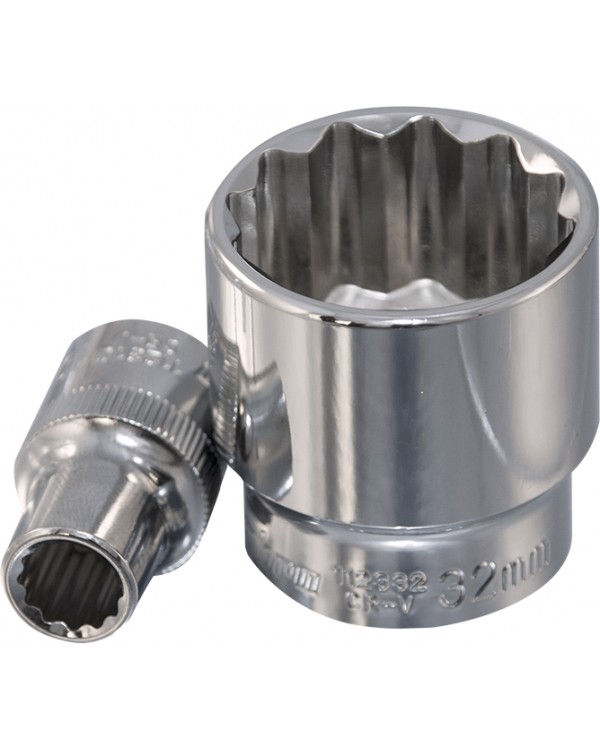 Головка торцевая 12-гранная 1/2"DR, 15 мм