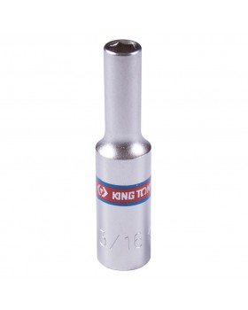 Головка торцевая глубокая шестигранная 1/4&quot;, 3/16&quot;, дюймовая KING TONY 223506S