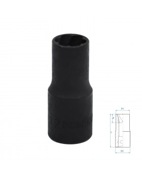 Головка для поврежденного крепежа 1/2", 12 мм KING TONY 9TD403-12M Головка для поврежденного крепежа 1/2", 12 мм KING TONY 9TD403-12M