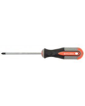 Отвертка стрежневая крестовая ROUND GRIP, PH1x100 мм