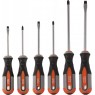 Набор отверток стержневых ROUND GRIP, 6 предметов