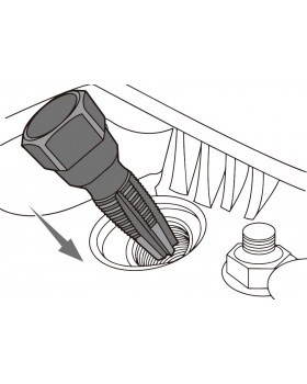 Набор для восстановления резьбы свечей зажигания в ГБЦ М14х1,25 KING TONY 11305SQ-foto3