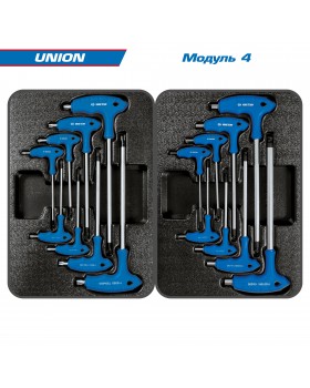 Набор инструментов "UNION" в чёрной тележке, 173 предмета KING TONY 9G35-000MR-foto5