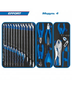 Набор инструментов "EFFORT" в чёрной тележке, 235 предметов KING TONY 9G35-235MRV-foto2