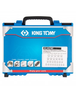 Набор ударных торцевых головок 1/2", двенадцатигранные, 8-36 мм, 27 предметов KING TONY 4827MP-foto6