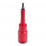 Насадка (бита) торцевая диэлектрическая 1/2&quot;, HEX, 4 мм, L = 120 мм KING TONY 4035VE04