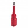 Насадка (бита) торцевая диэлектрическая 1/2&quot;, HEX, 6 мм, L = 120 мм KING TONY 4035VE06