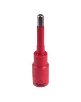 Насадка (бита) торцевая диэлектрическая 1/2&quot;, HEX, 8 мм, L = 120 мм KING TONY 4035VE08