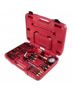 Компрессометр дизельный, 0-70 атм, кейс, комплект адаптеров МАСТАК 120-12170-foto2