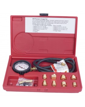 Манометр для измерения давления масла, 0-7 бар, комплект адаптеров МАСТАК 120-20020C-foto3