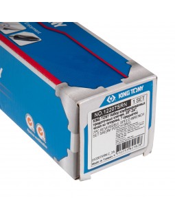 Набор комбинированных трещоточных ключей, 3/8"-3/4", чехол из теторона, 7 предметов KING T-foto3