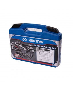 Набор метчиков и плашек SK5 M3-M12, кейс, 39 предметов KING TONY 12939MQ1-foto3