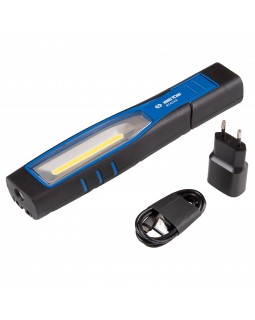 Фонарь светодиодный, шарнирный, магнит, 1+1 элементов, Li-Ion, 3,7 В KING TONY 9TA242A-foto4