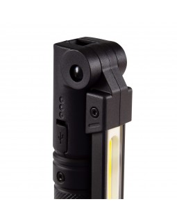 Фонарь светодиодный, шарнирный, магнит, 1+1 элементов, Li-Ion, 3,7 В KING TONY 9TA268A-foto2