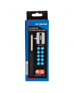 Фонарь светодиодный, шарнирный, магнит, 1+1 элементов, Li-Ion, 3,7 В KING TONY 9TA268A-foto7